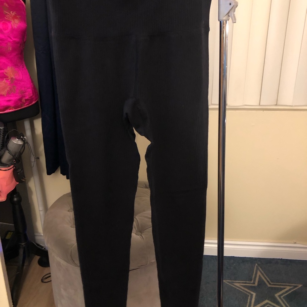 all in motion Black Ribbed High-Waist Leggings